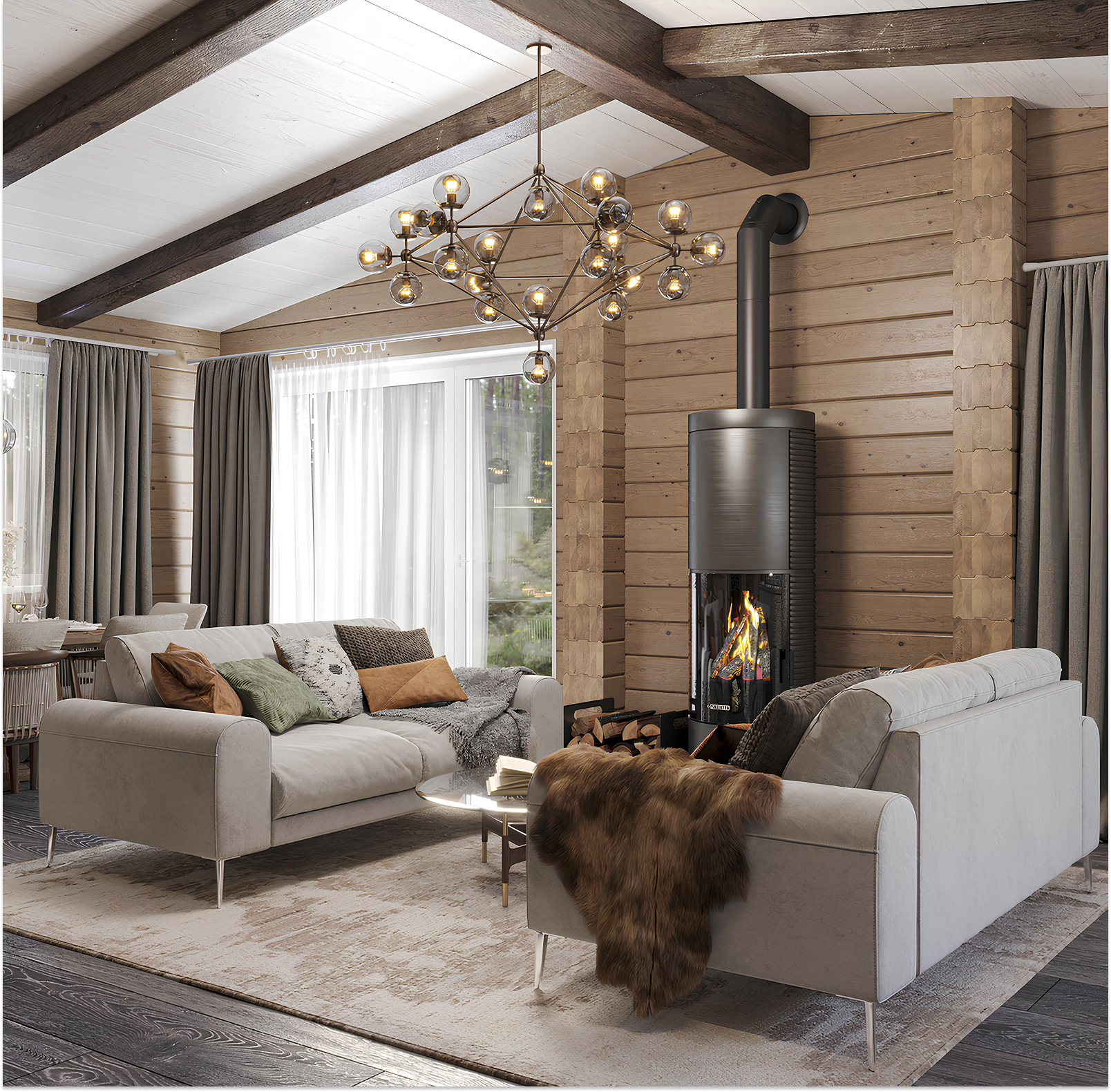 Дом из профилированного бруса VZ-329